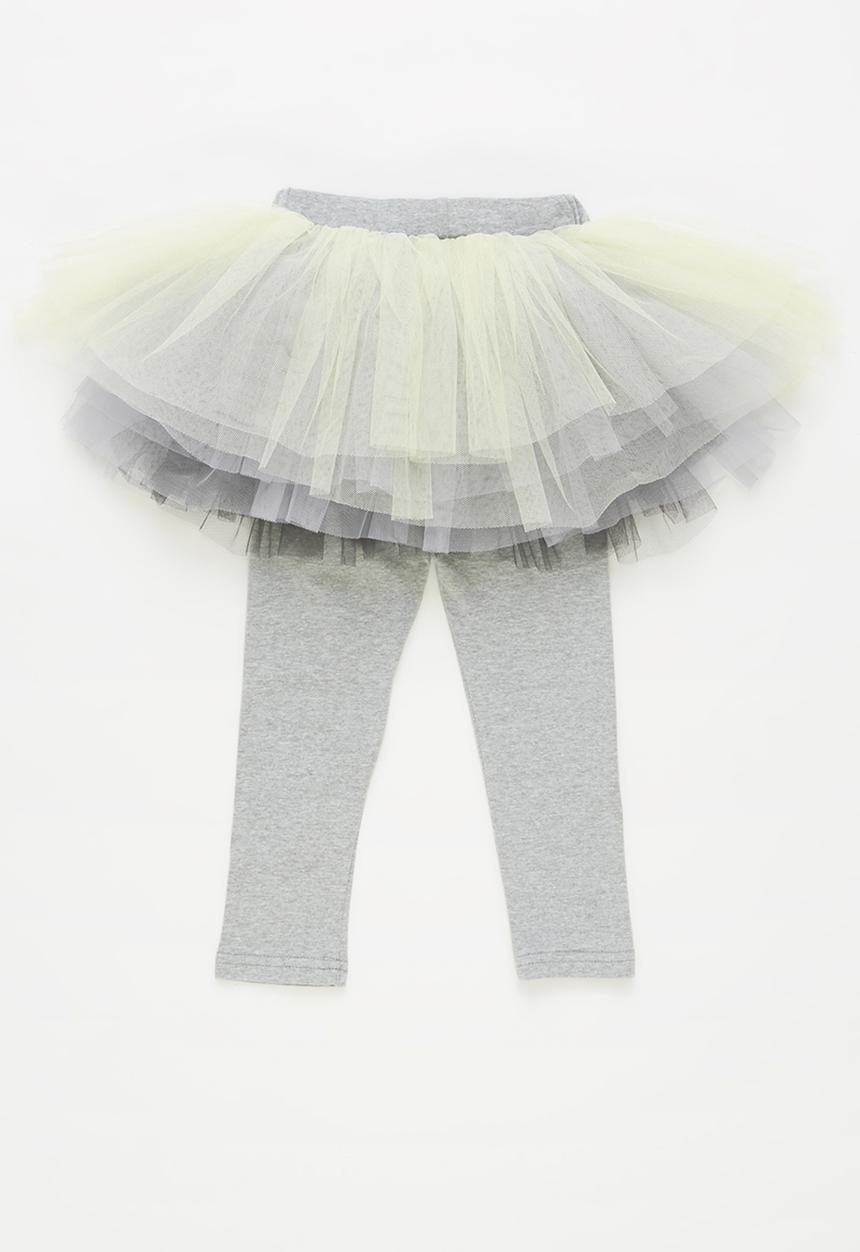Pop Candy - Girls tutu leggings - grey