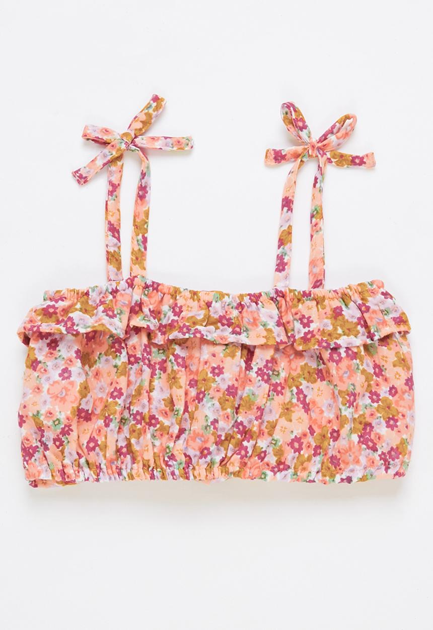 Cotton On - Maya woven sleeveless top - peach & pink 
