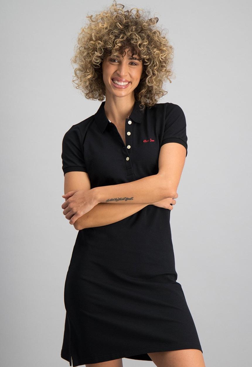 Aca Joe - Aca joe small logo golf dress - black