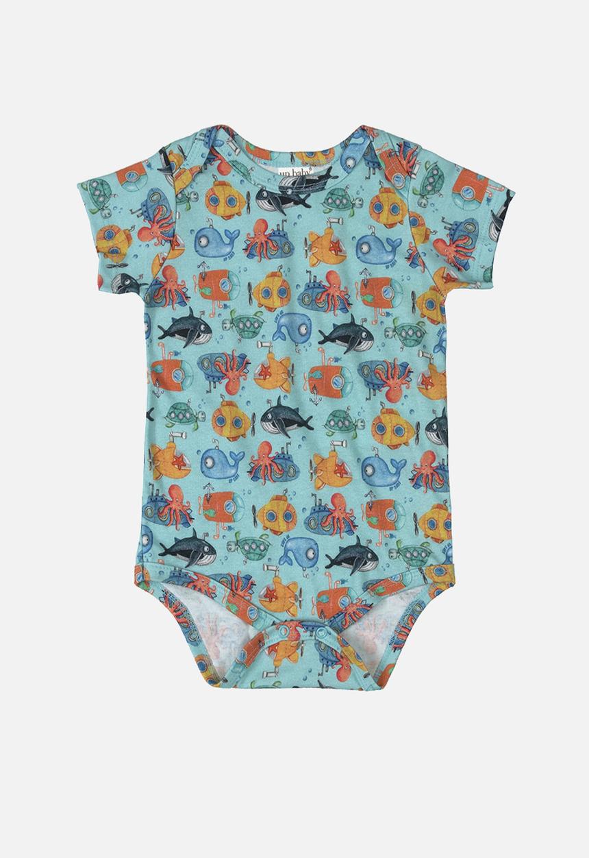 UP Baby - Soft jersey cotton bodysuit - green