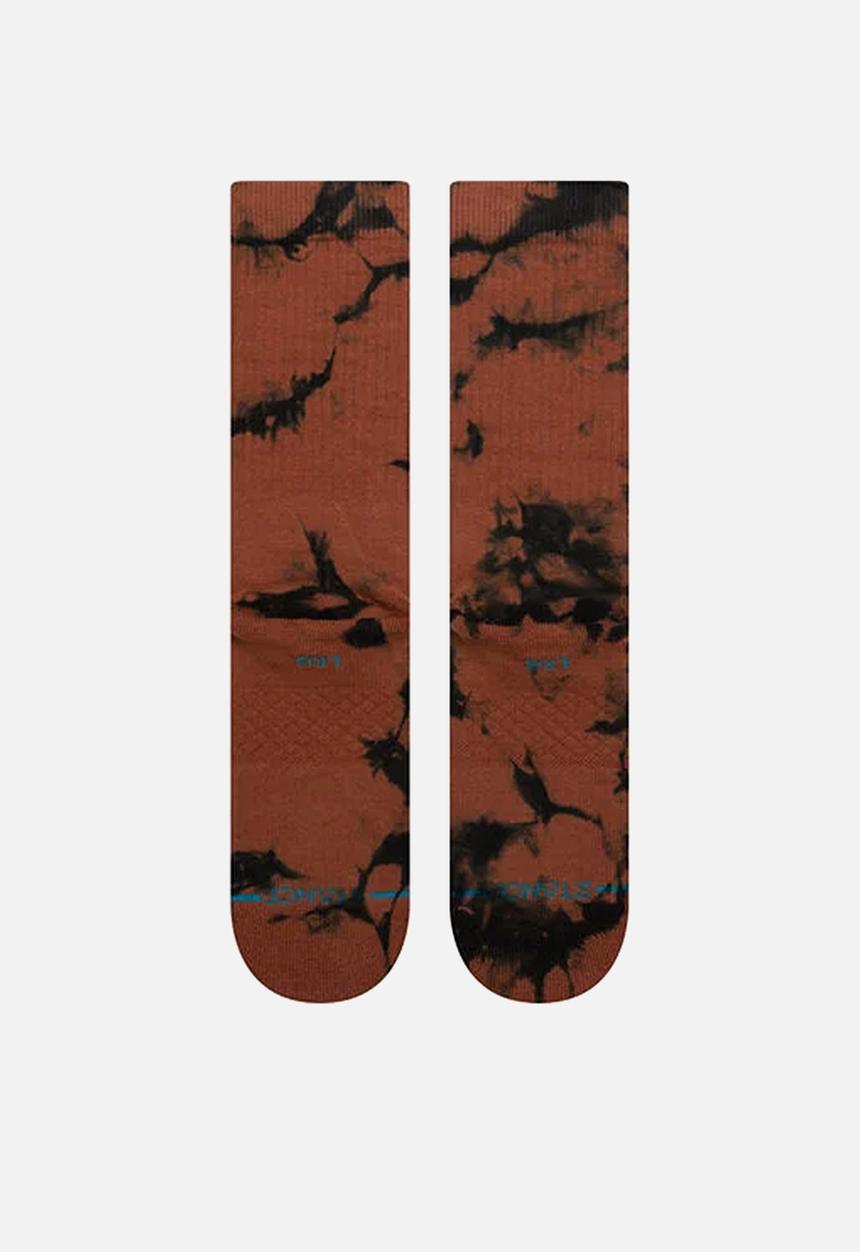 Stance Socks - Dyed crew socks - brown & black 