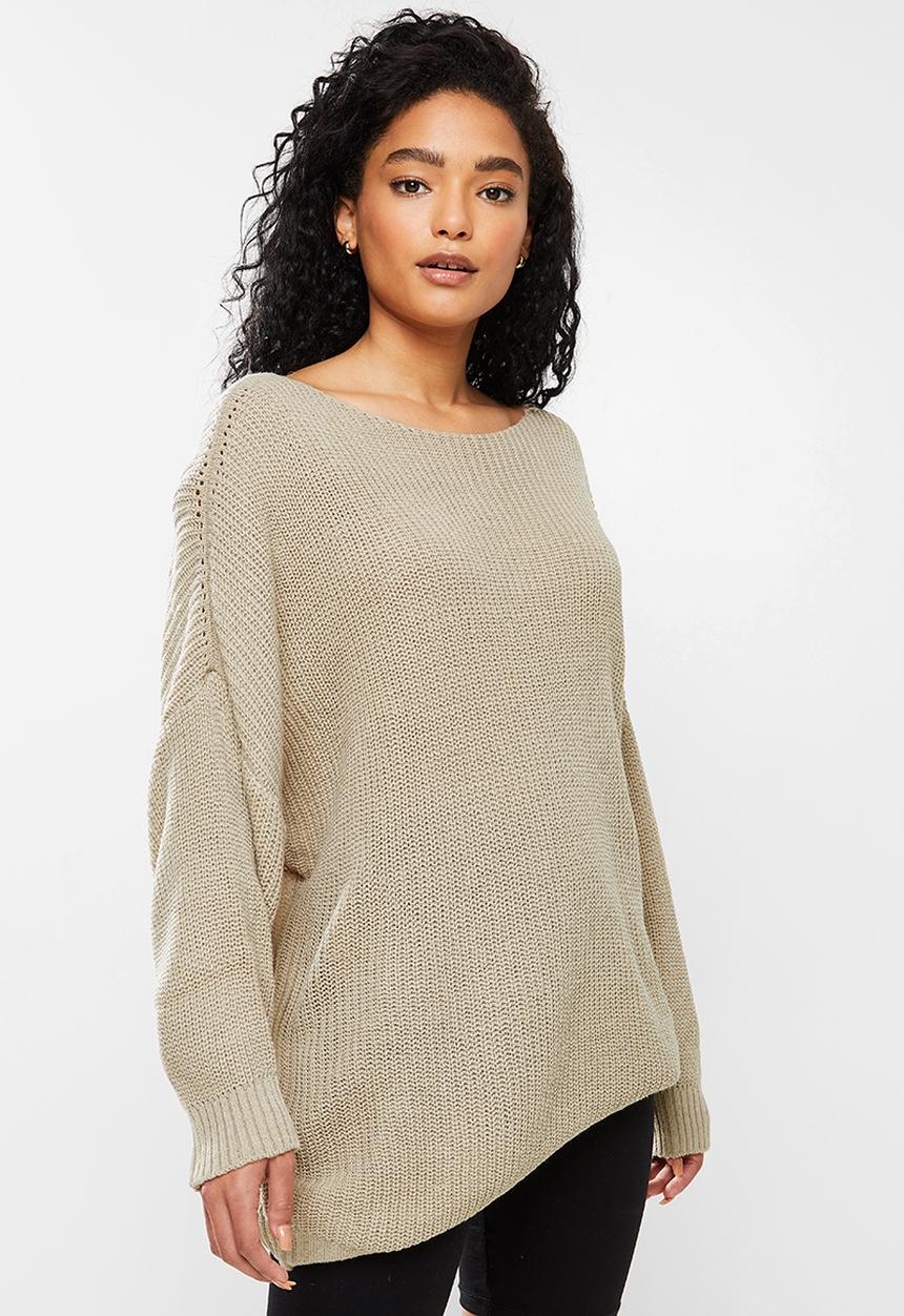 dailyfriday - Slouchy jumper - stone