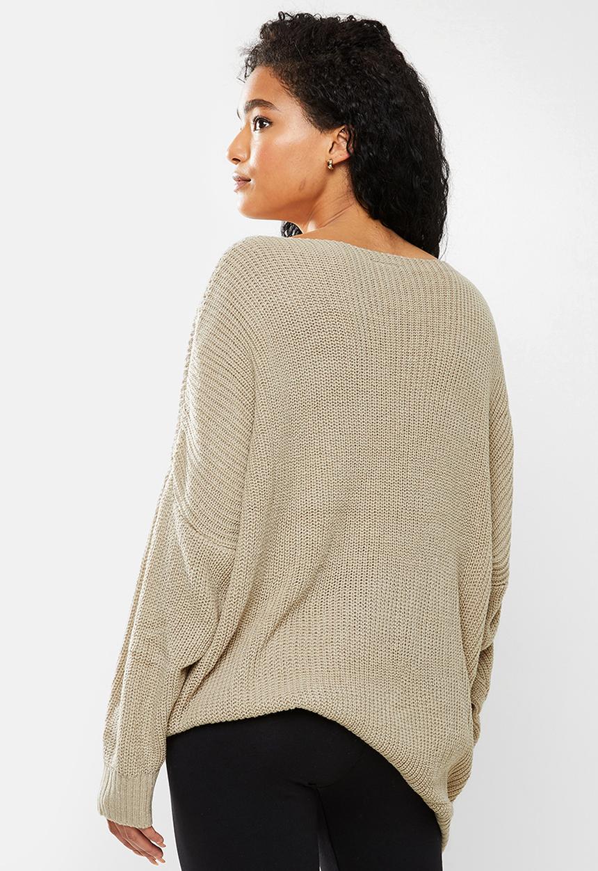 dailyfriday - Slouchy jumper - stone