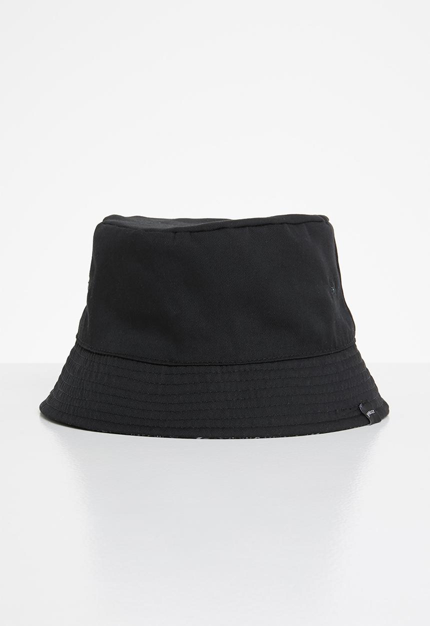 Superbalist - Reversible bandana bucket hat - black