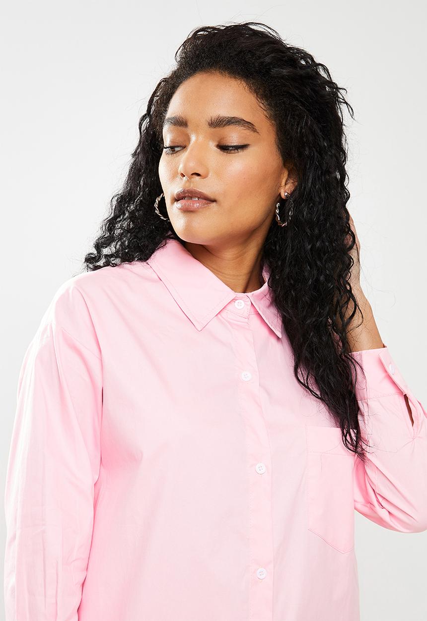 STYLE REPUBLIC - Maxi shirt dress - pink