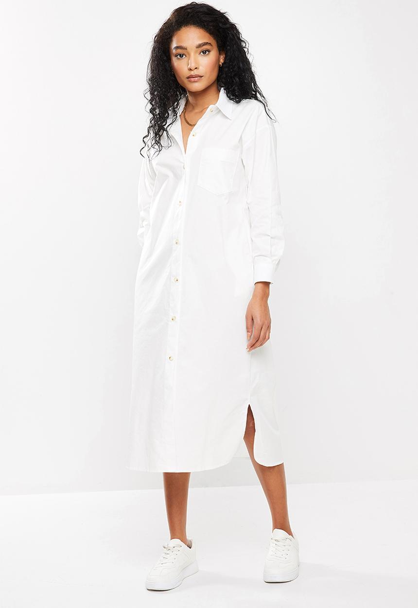 STYLE REPUBLIC - Maxi shirt dress - white