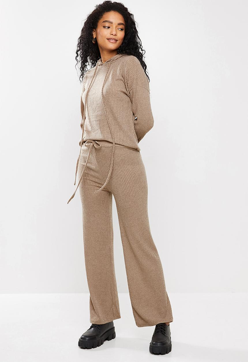 STYLE REPUBLIC - Hoodie & pants lounge set - brown
