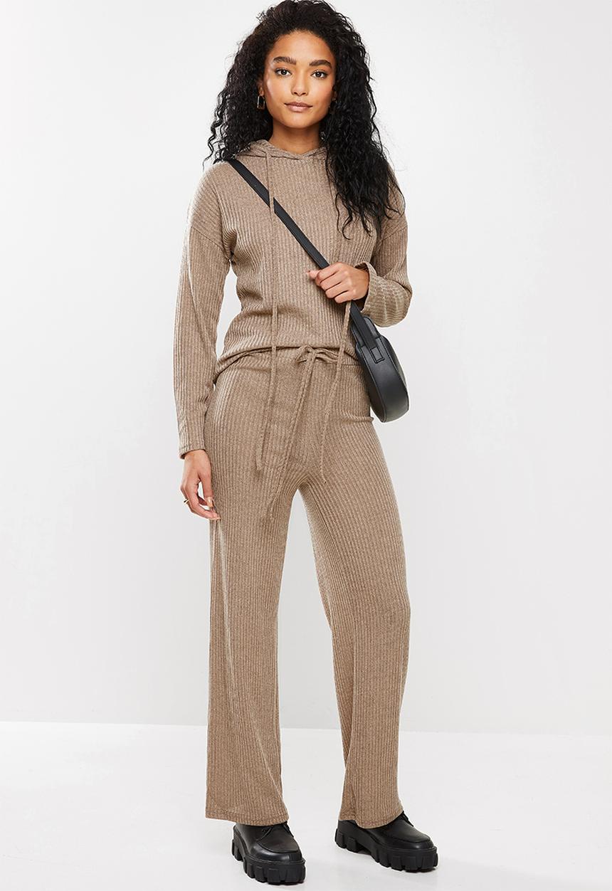 STYLE REPUBLIC - Hoodie & pants lounge set - brown