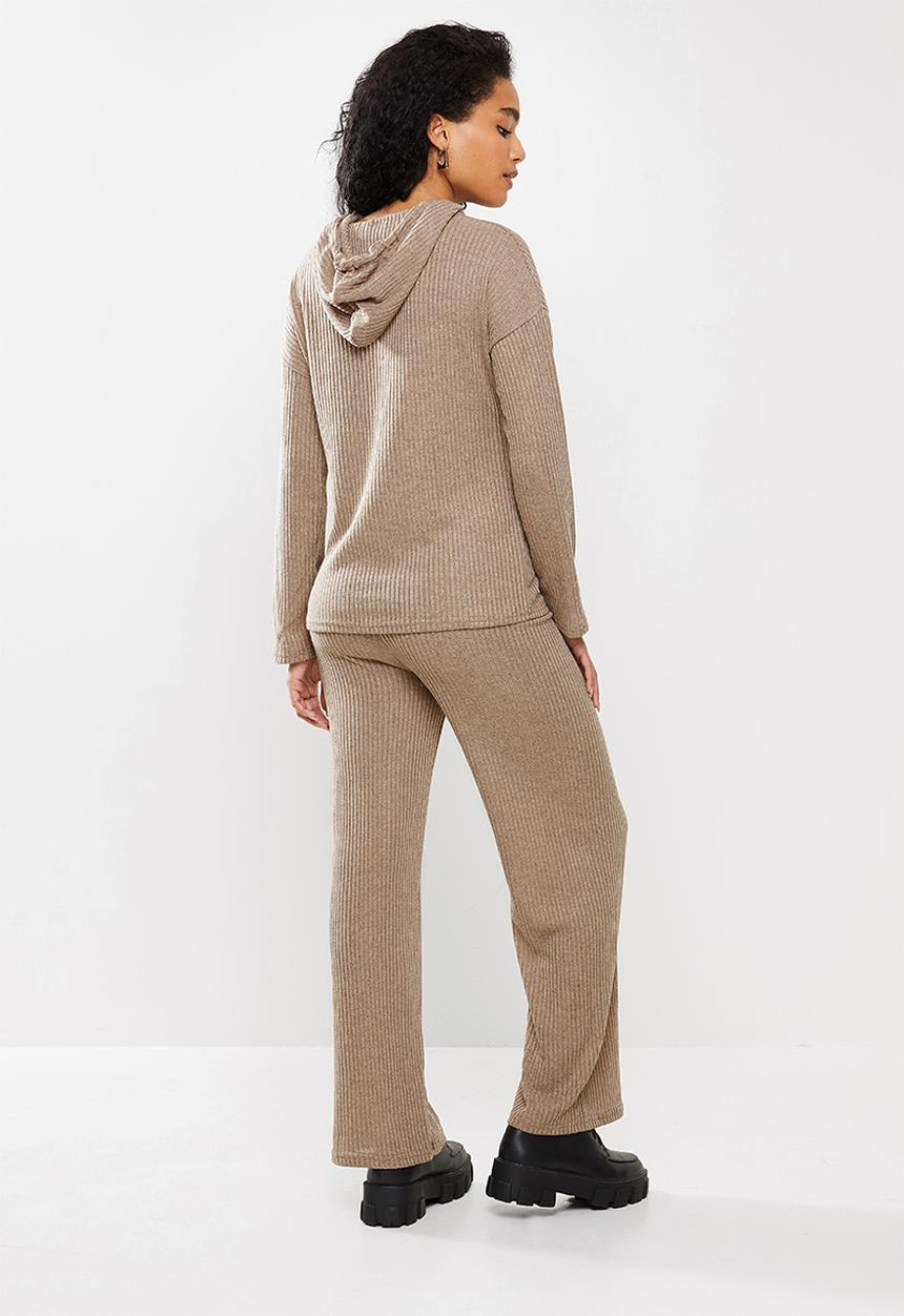 STYLE REPUBLIC - Hoodie & pants lounge set - brown