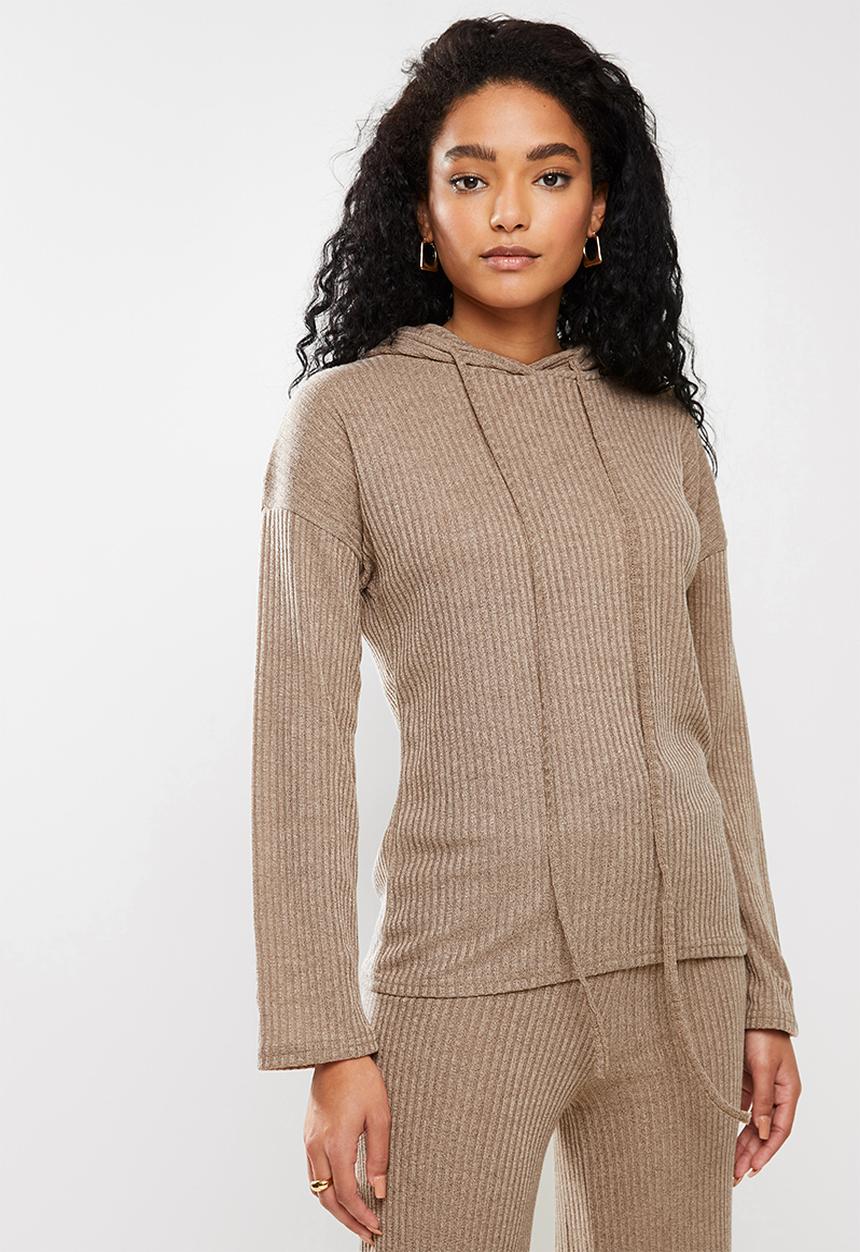 STYLE REPUBLIC - Hoodie & pants lounge set - brown