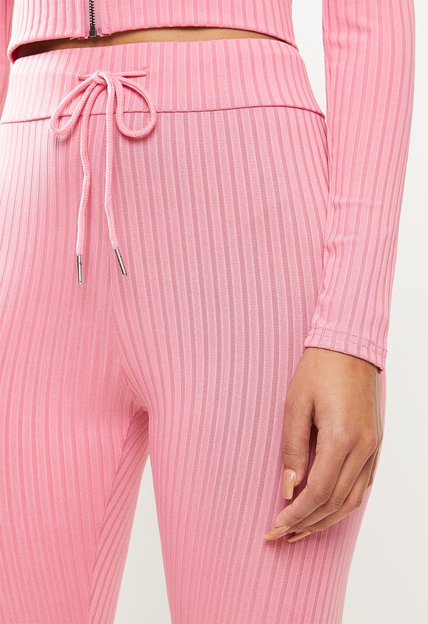 STYLE REPUBLIC - Crop hoodie & track pants set - pale pink