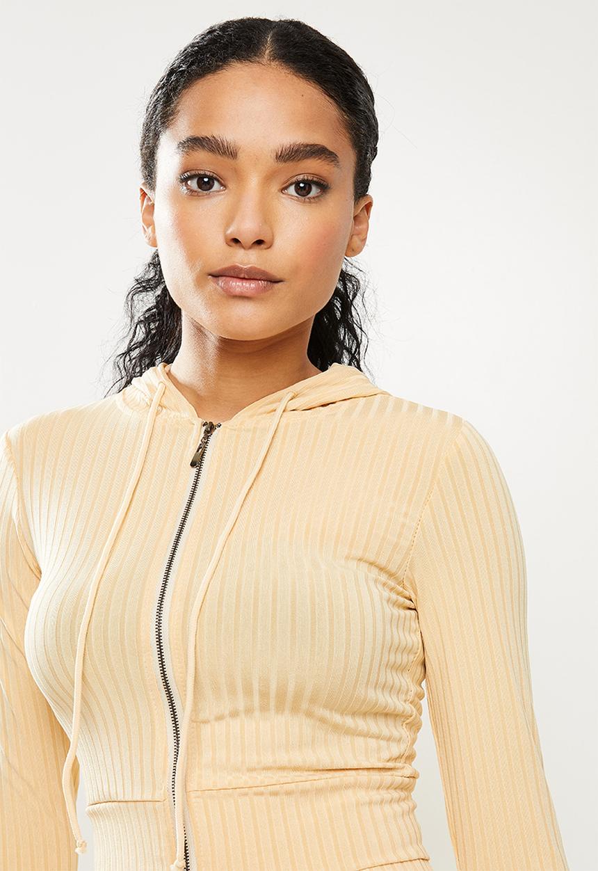STYLE REPUBLIC - Crop hoodie & track pants set - cream