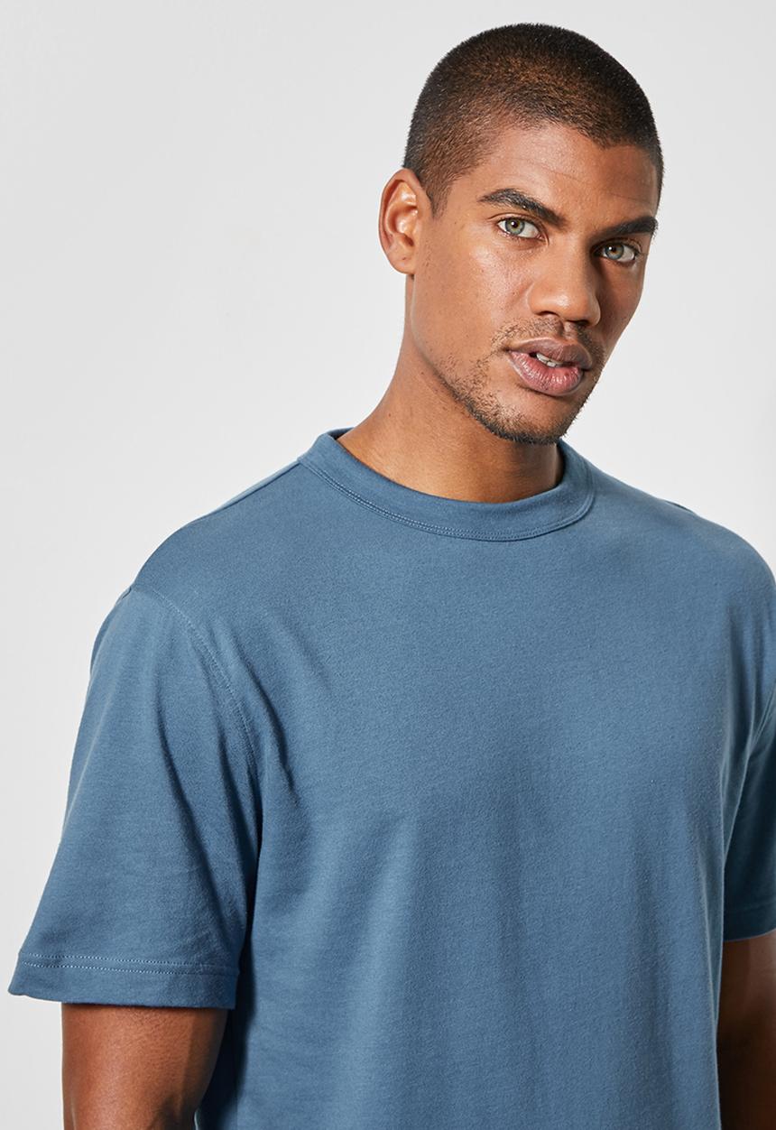 Superbalist - Aaron relaxed fit crew tee - blue