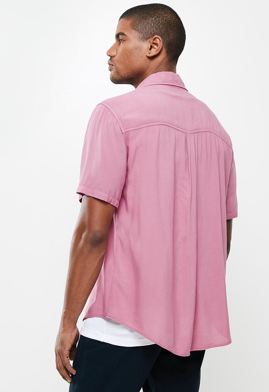 Cotton On - Cuban short sleeve shirt - washed rose