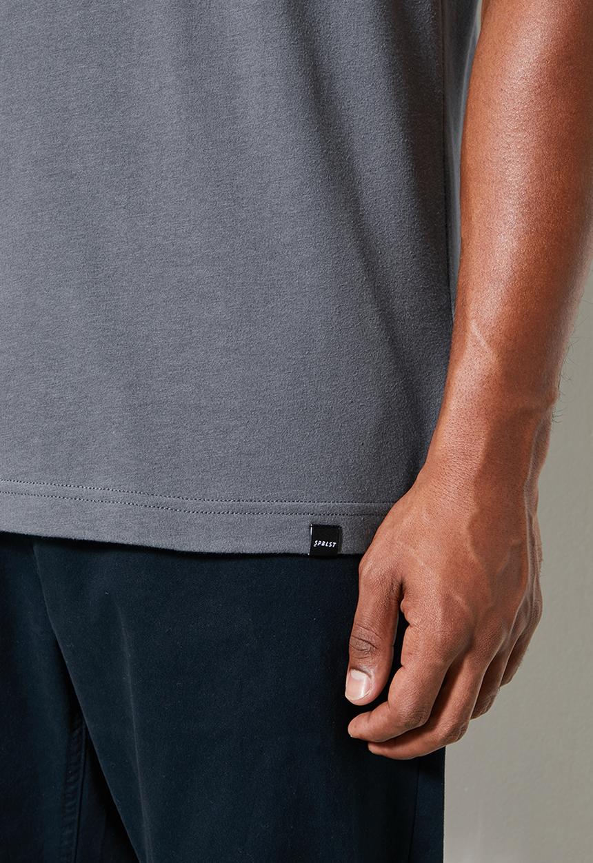 Superbalist - Aaron relaxed fit crew tee - dark grey