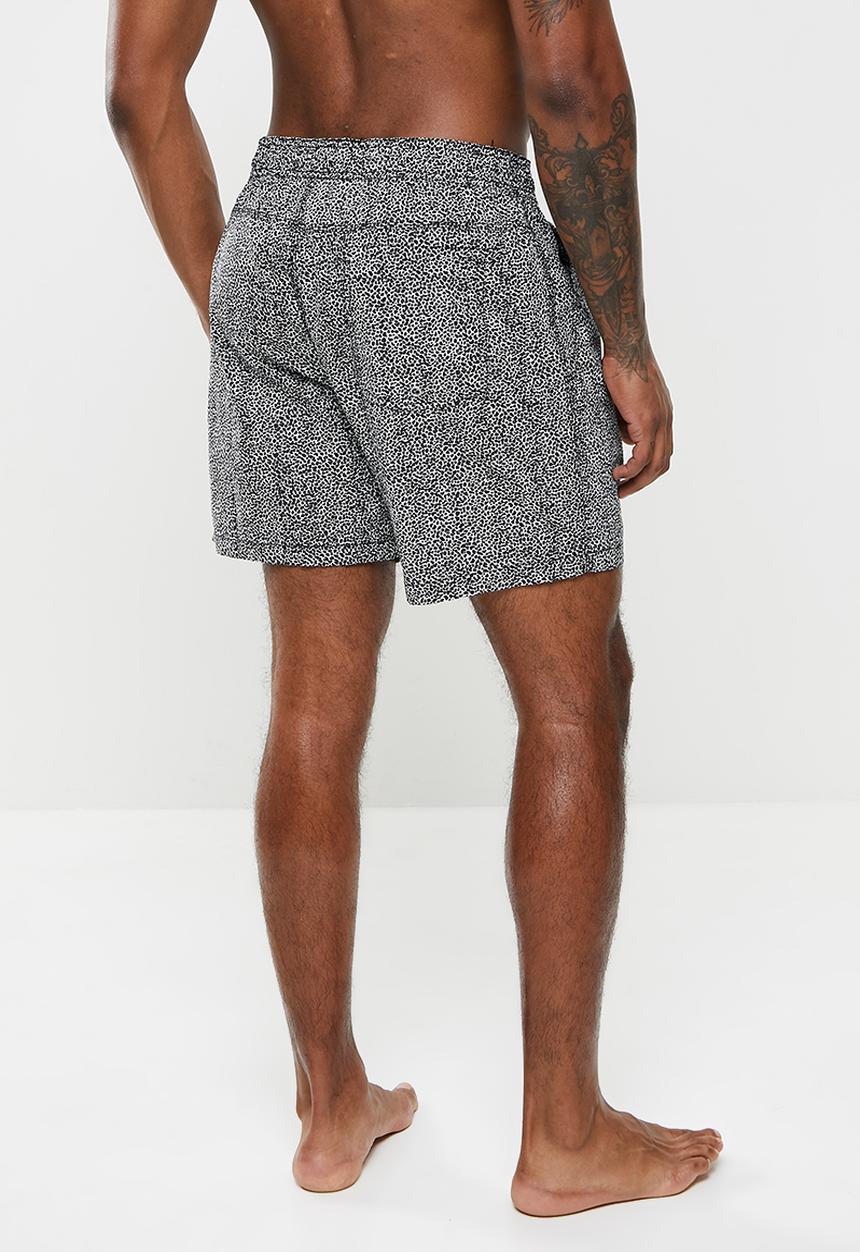 Cotton On - Kahuna short - black & white 