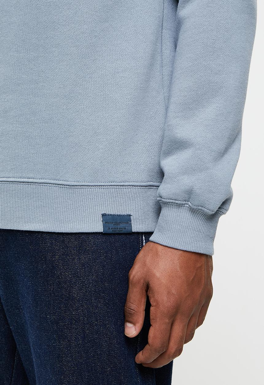 Cotton On - Graphic crew fleece - blue