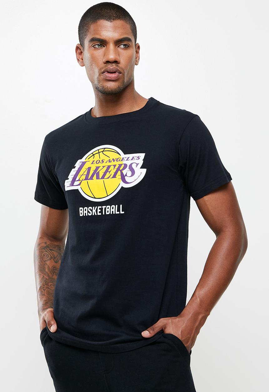 NBA - Icon lakers straight hem printed T-shirt - black
