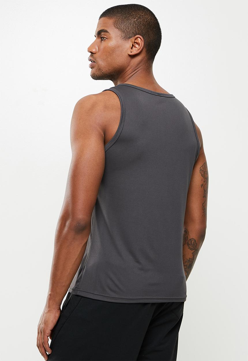 basicthread - Slim fit vest - dark grey