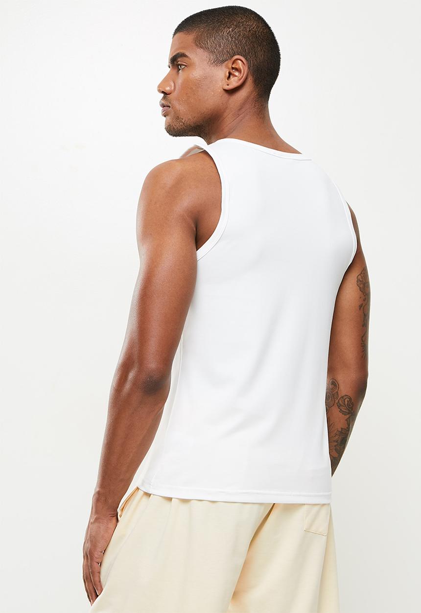 basicthread - Slim fit vest - white 