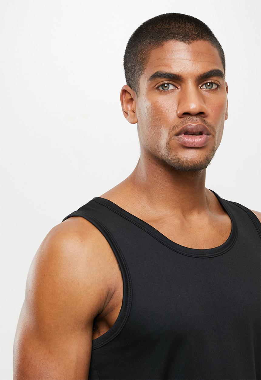 basicthread - Slim fit vest - black 