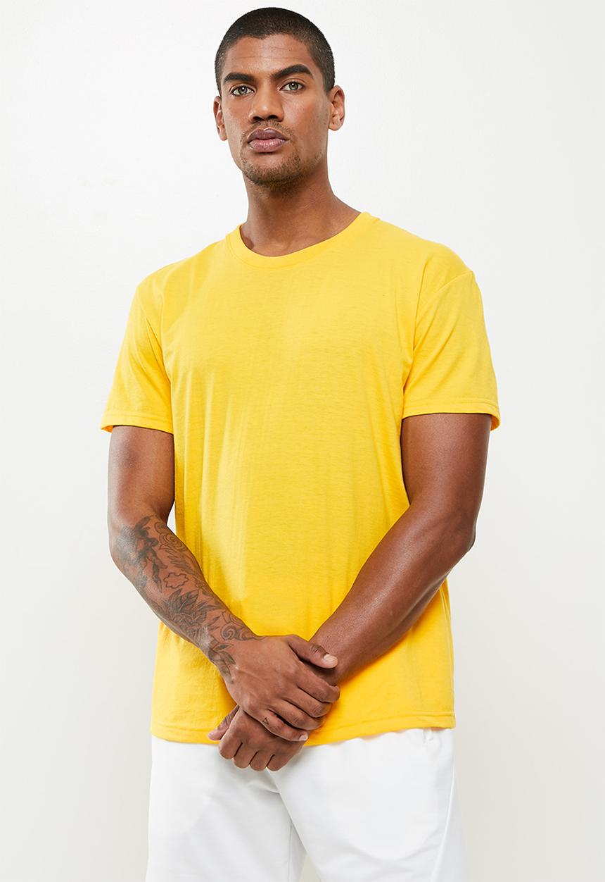 basicthread - Crew neck t-shirt - yellow