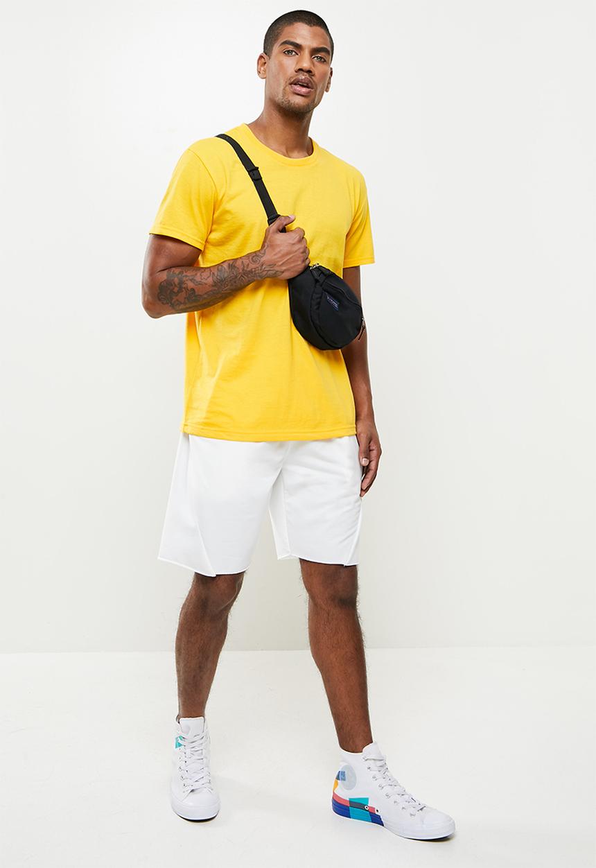 basicthread - Crew neck t-shirt - yellow