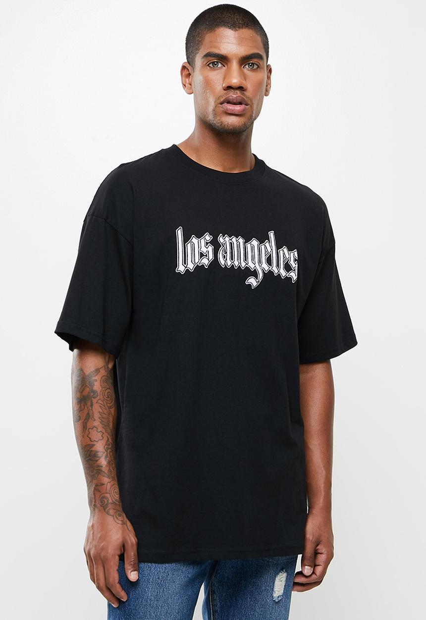 Factorie - Oversized graphic T-shirt - black