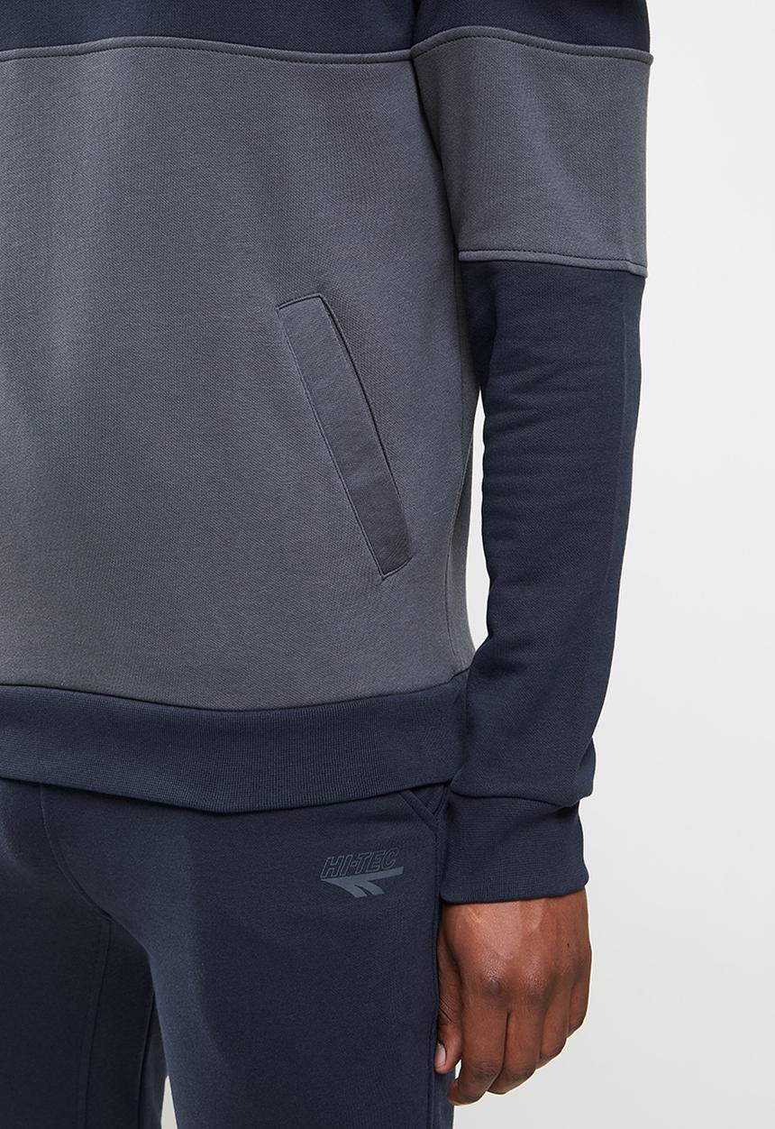 Hi-Tec - Mens retro hoody - navy