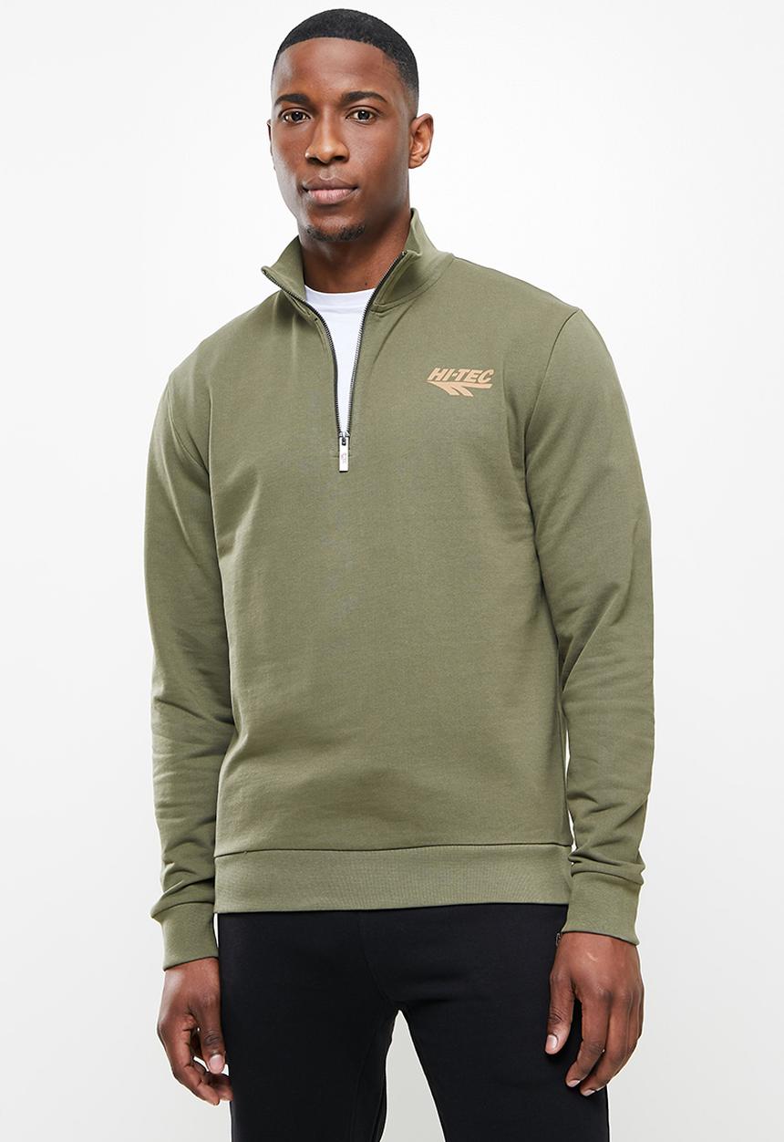 Hi-Tec - Heritage 1/4 zip sweater - green