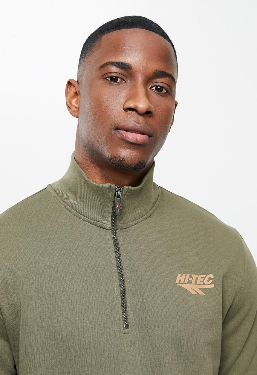 Hi-Tec - Heritage 1/4 zip sweater - green