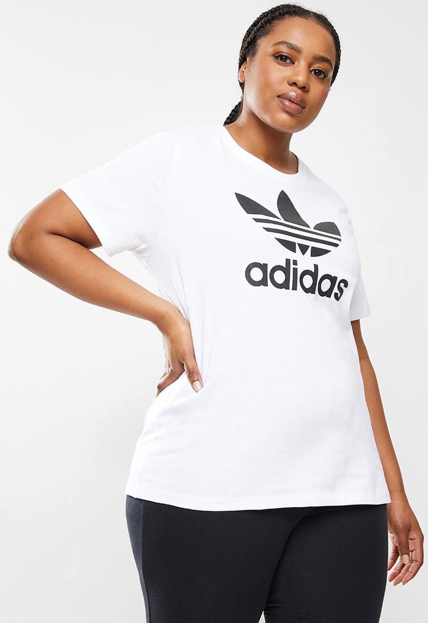 adidas Originals - Plus trefoil short sleeve tee - white