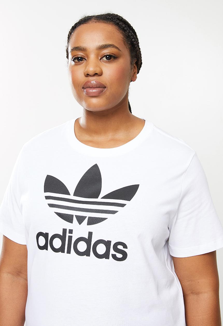 adidas Originals - Plus trefoil short sleeve tee - white