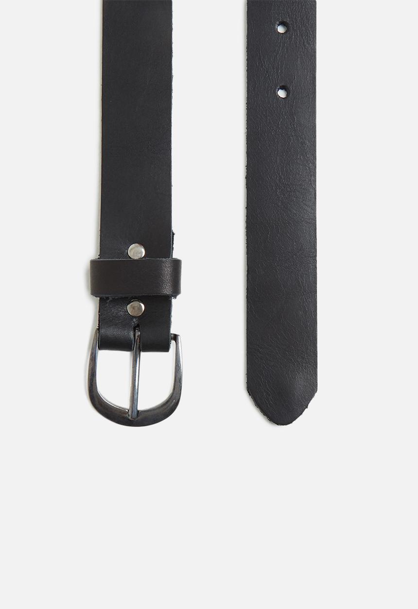 Superbalist - Charli waist leather belt - black