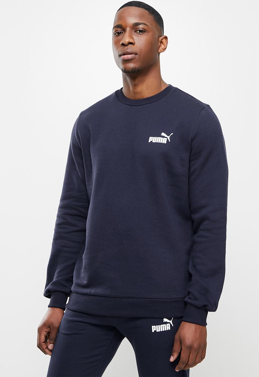 PUMA - Ess small logo crew fl  - navy 