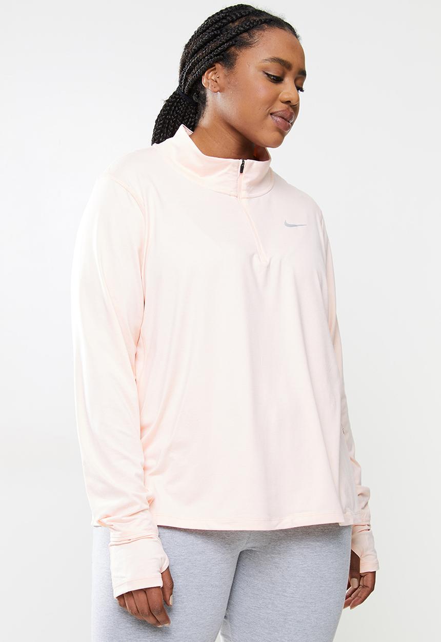 Nike - Plus Nike element half zip top - pale coral/reflective silver