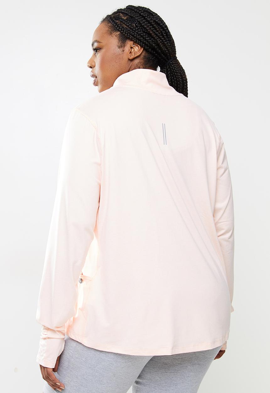 Nike - Plus Nike element half zip top - pale coral/reflective silver