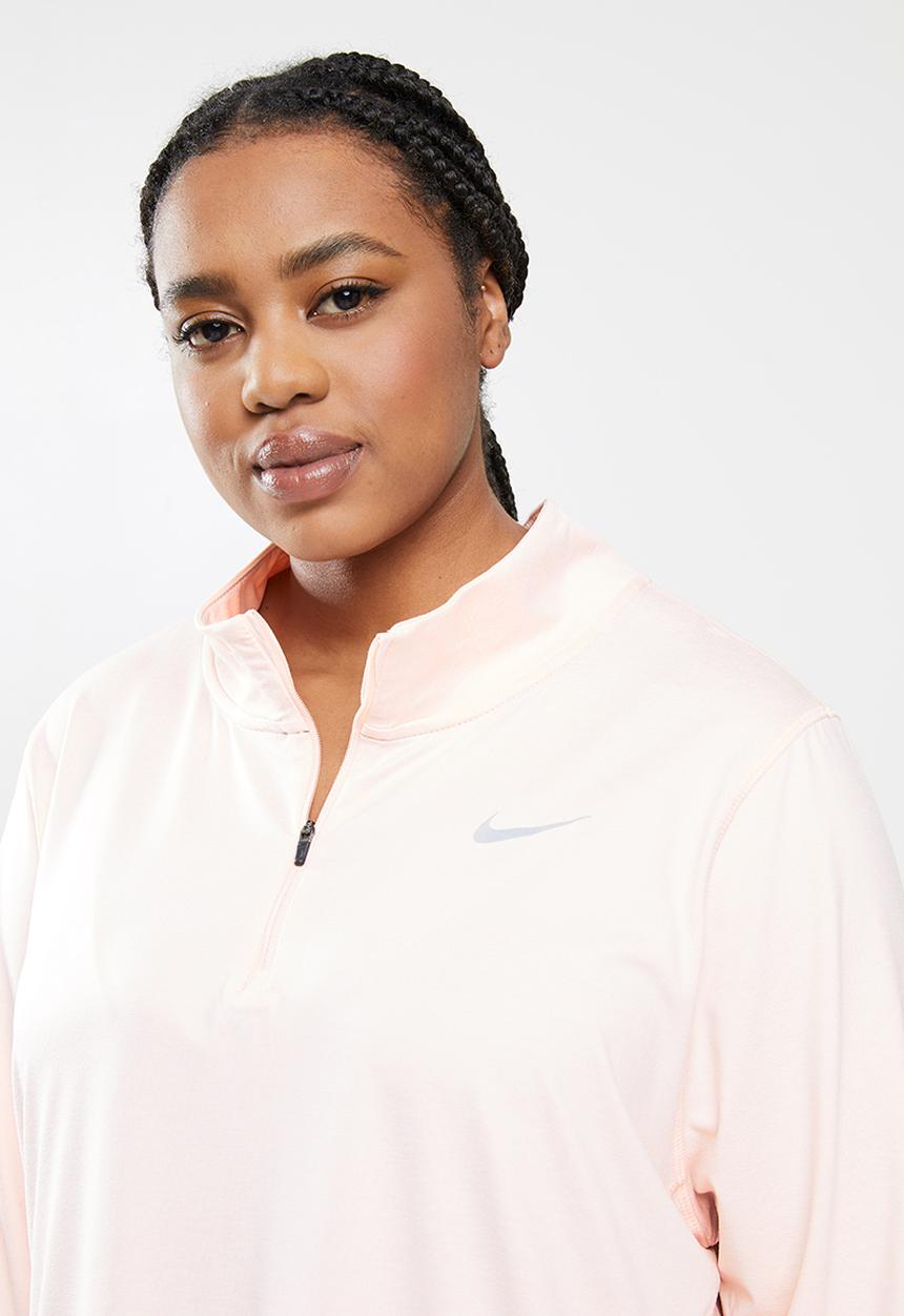 Nike - Plus Nike element half zip top - pale coral/reflective silver