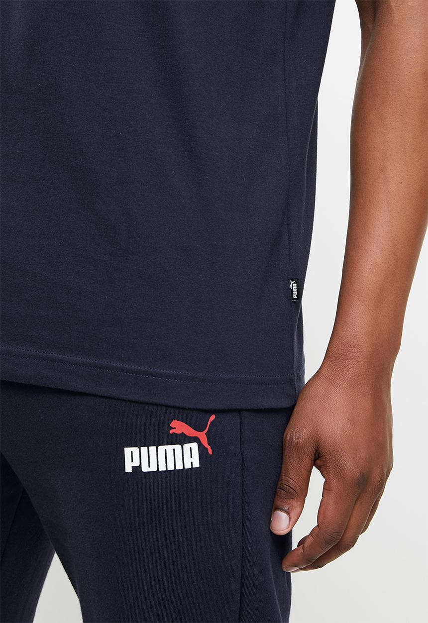PUMA - Ess+ 2 col logo tee - navy 