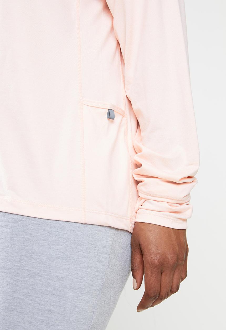Nike - Plus Nike element half zip top - pale coral/reflective silver