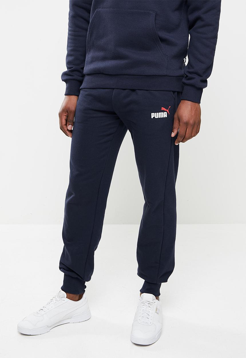 PUMA - Ess+ 2 col logo pants tr cl - navy 