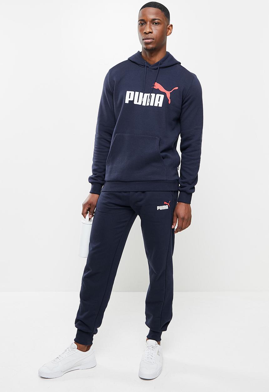 PUMA - Ess+ 2 col logo pants tr cl - navy 