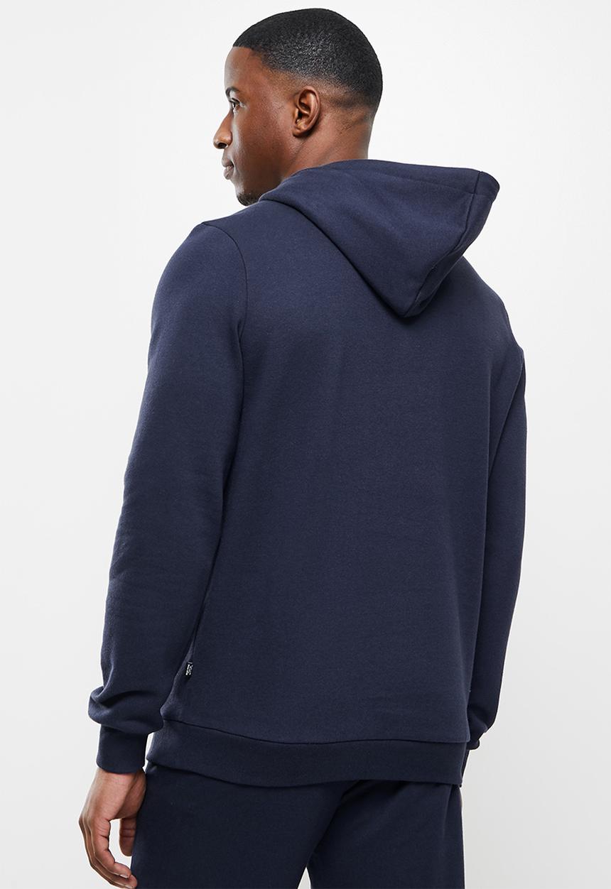 PUMA - Ess+ 2 col big logo hoodie fl - navy 