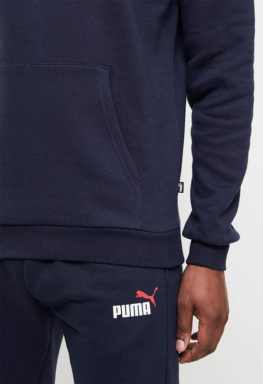 PUMA - Ess+ 2 col big logo hoodie fl - navy 