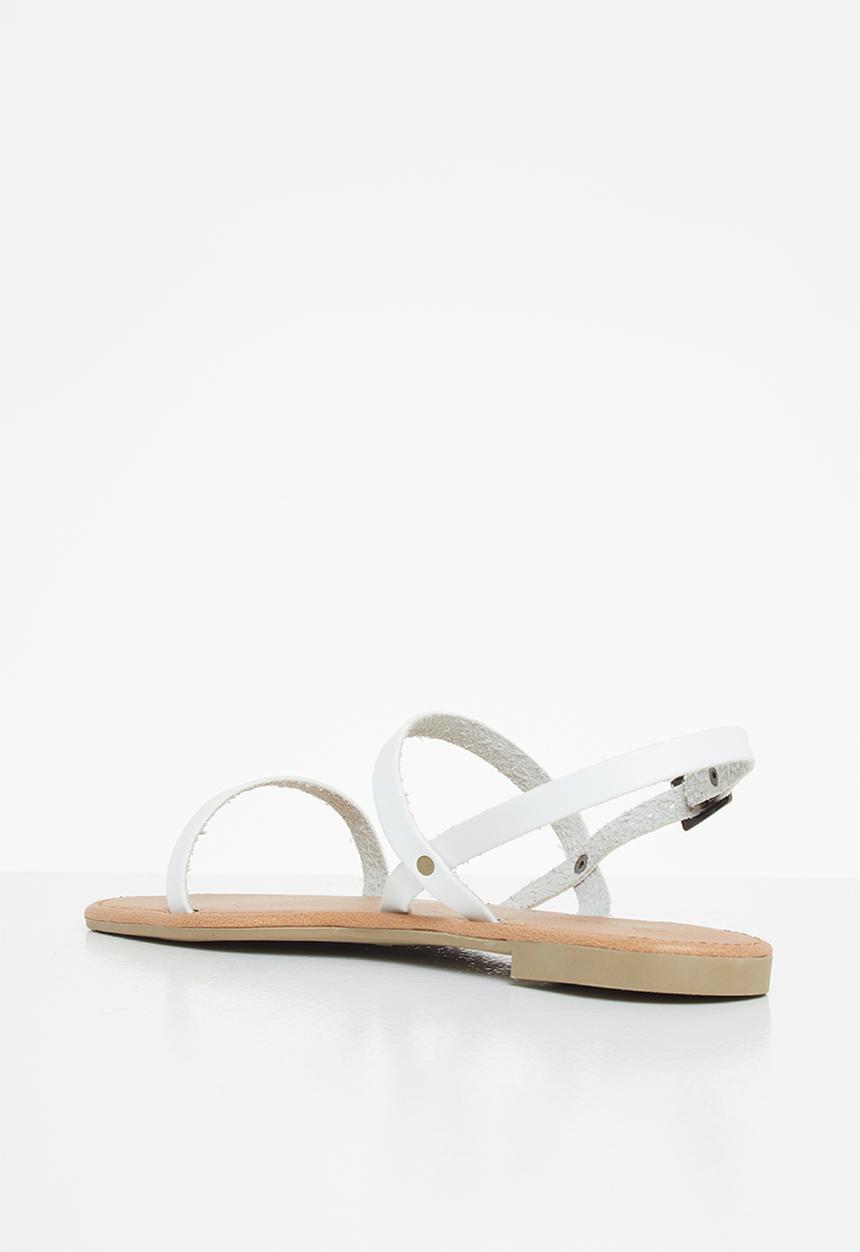 Superbalist - Aimee leather sandal - white