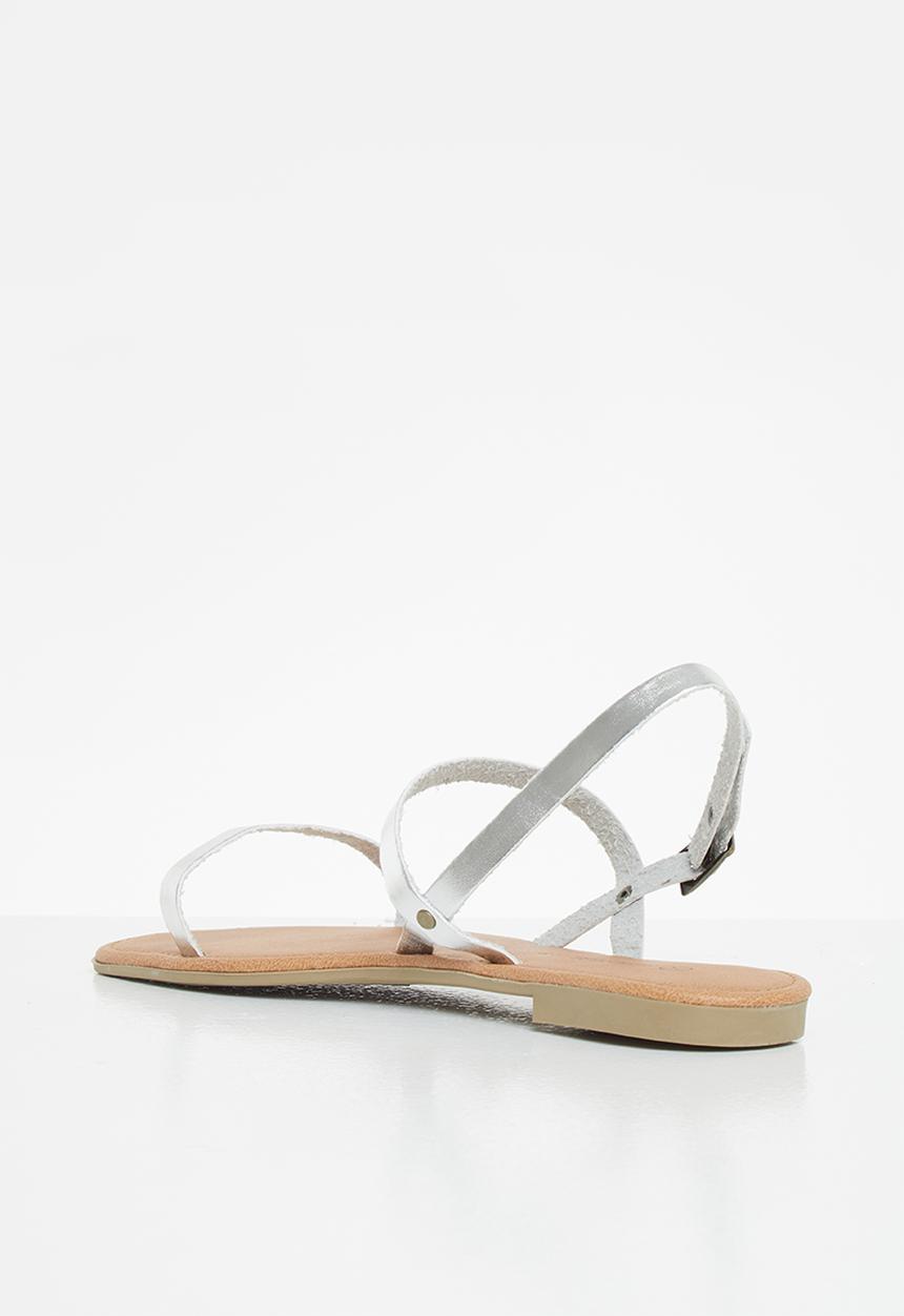 Superbalist - Aimee leather sandal - silver