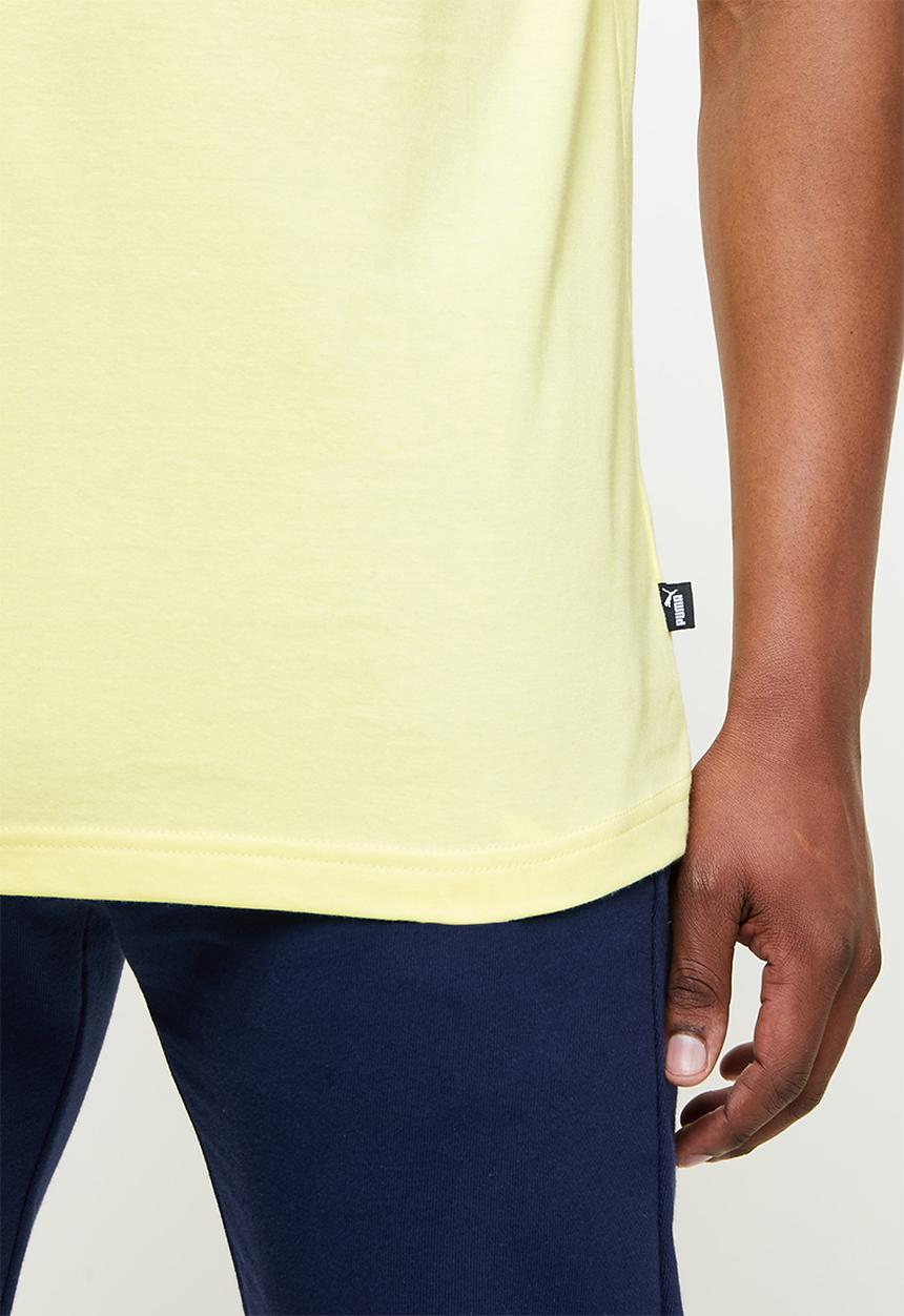 PUMA - Ess+ embroidery logo tee - yellow 