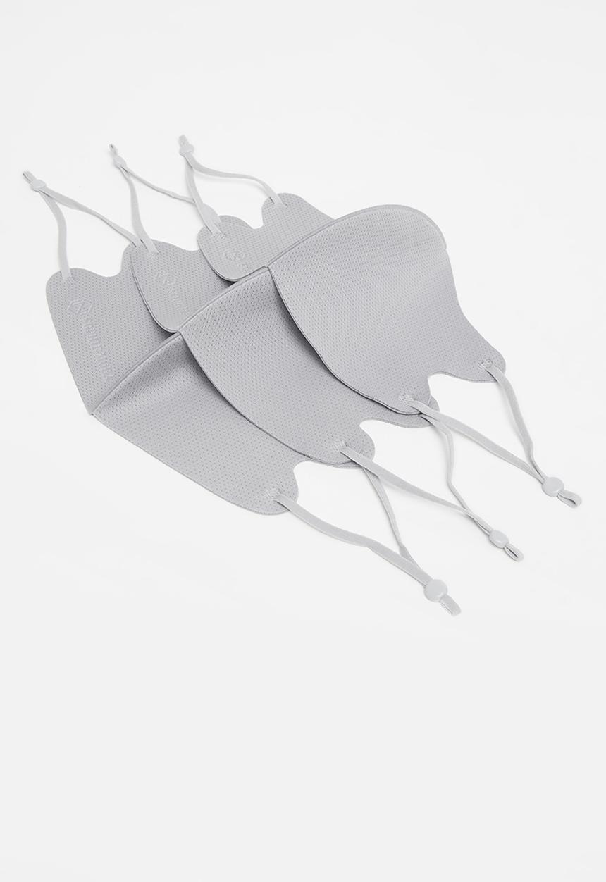 Sophie Moda - Adjustable face mask (3pcs - grey) v4g - grey