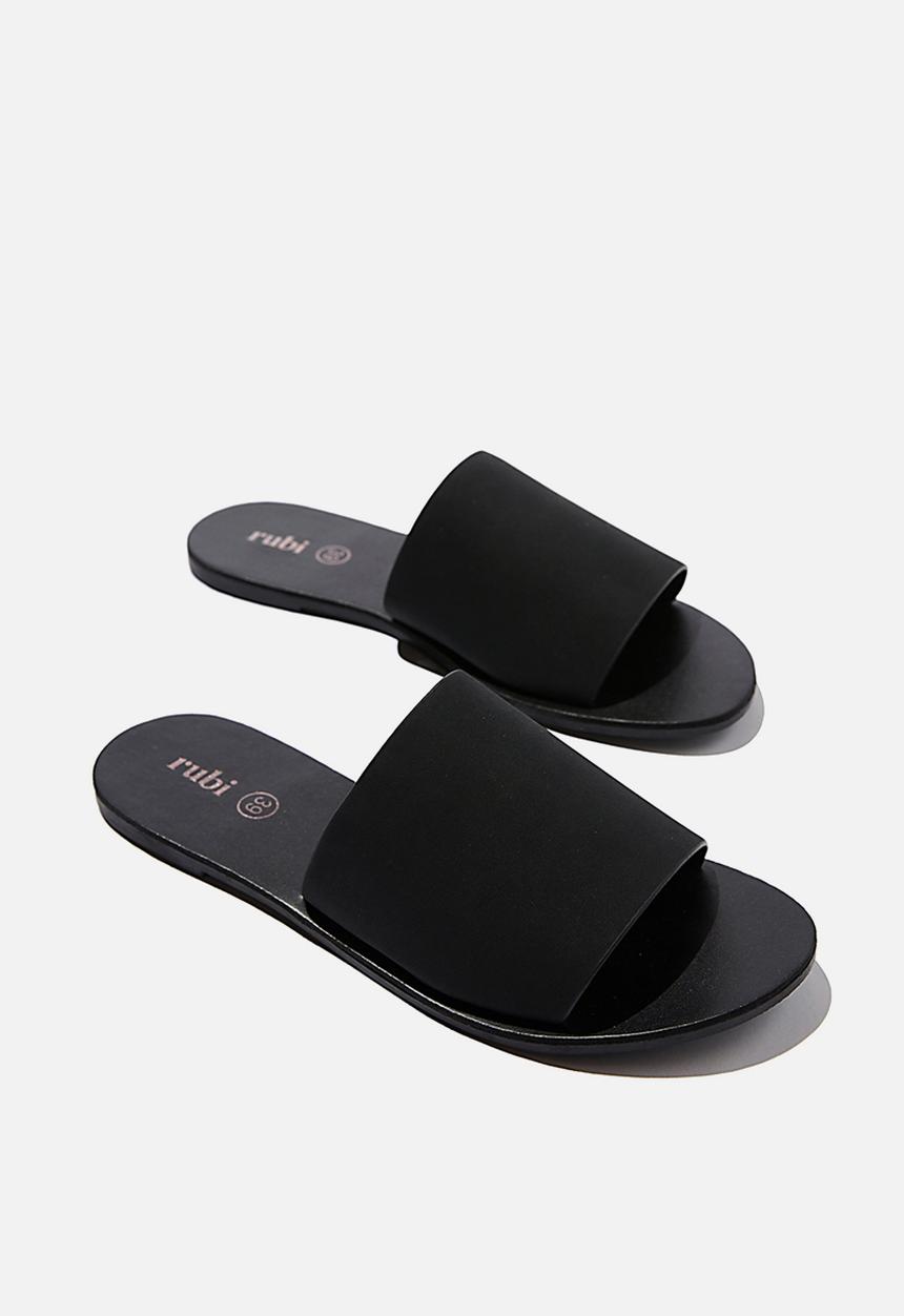 Cotton On - Everyday mia minimal slide - black 