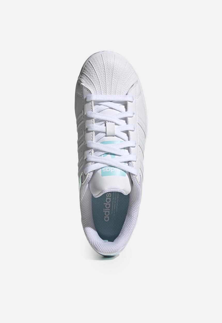 adidas Originals - Superstar j - ftwr white/pulse aqua